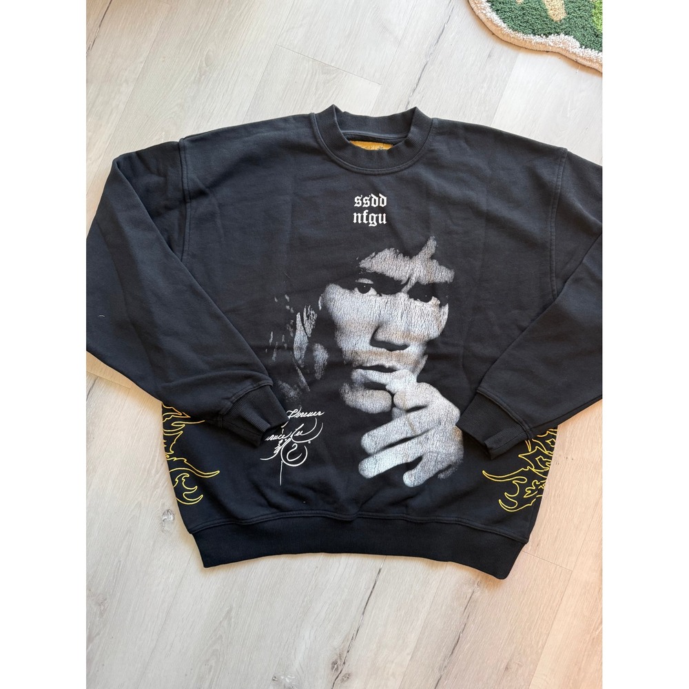 Darc Sport Bruce Lee London Crewneck Sweatshirt Black Medium